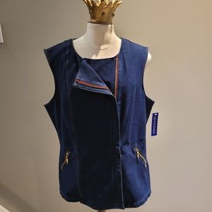 New with tags Asymmetrical Moto Vest NYGARD XL